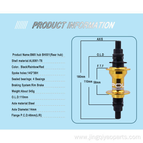 Wholesale BMX Bike Hub 3Claws 24sounds